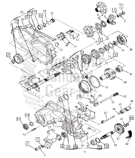 Borg Warner 1356 Transfer Case Electrical Shift / 1987-97 Ford