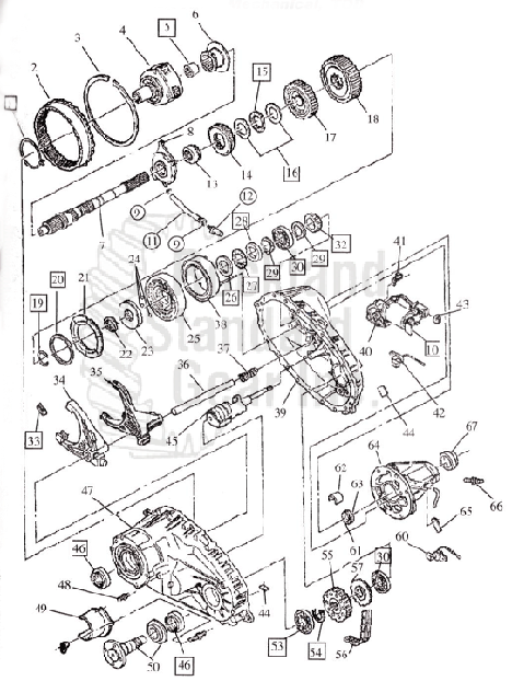 Borg Warner 4406 Transfer Case - Mechanical / 1996-98 - F150 / F250