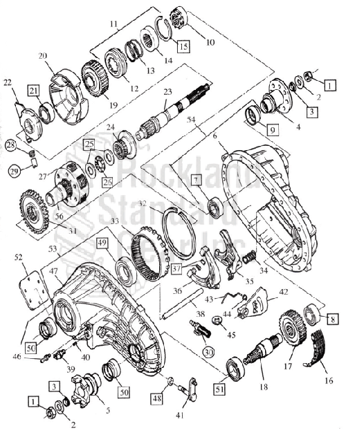 Borg Warner 4407 Transfer Case -Mechanical Shift / 1994-98 F250 / F350 Ford